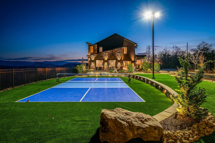 Backyard court in Draper, UT